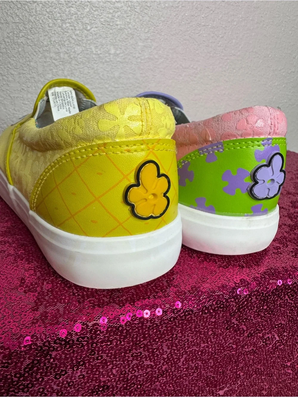 GROUND UP 🧽 Slip-On SPONGE BOB, PATRICK Low Top Sneakers (Women’s 11)